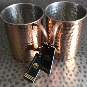 2 20oz copper/metal Mugs